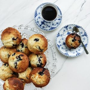 Blåbær muffins