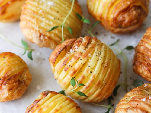 Hasselback Kartofler Opskrift Pa Hasselbagt Kartoffel Med Smor
