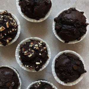 Chokolade muffins med kaffe