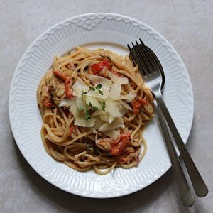 Vegetarisk one pot pasta opskrift
