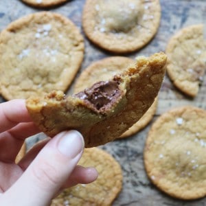 Cookies med nutella fyld