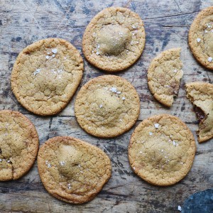 Cookies med nutella og havsalt