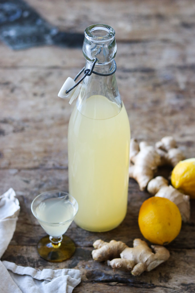 Ingefærshot - Opskrift på ingefærshots med citron og honning