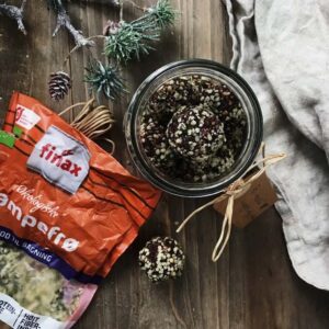 Havregrynskugler med hampefrø