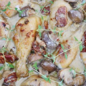 Kylling i svampesauce