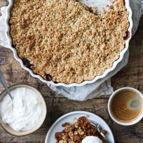 Æblecrumble kage