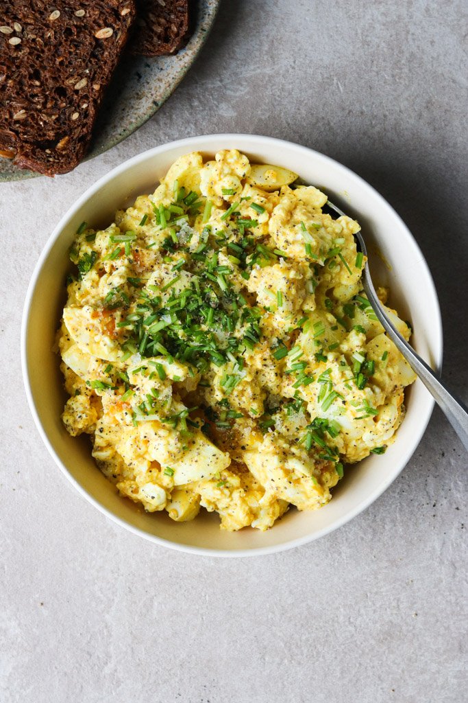 Ægge salat med hytteost