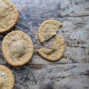 Cookies med chokolade fyld
