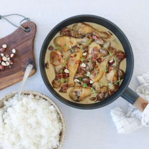 Kylling i svampesauce