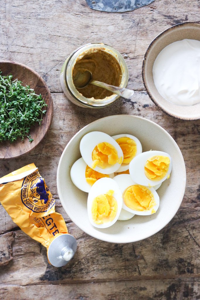 Hjemmelavet æggesalat