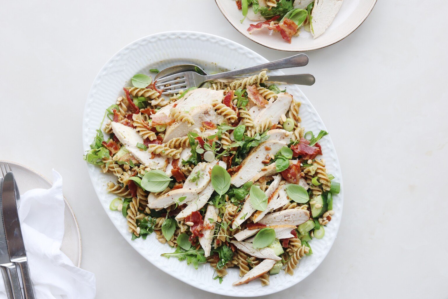 Kylling i pastasalat