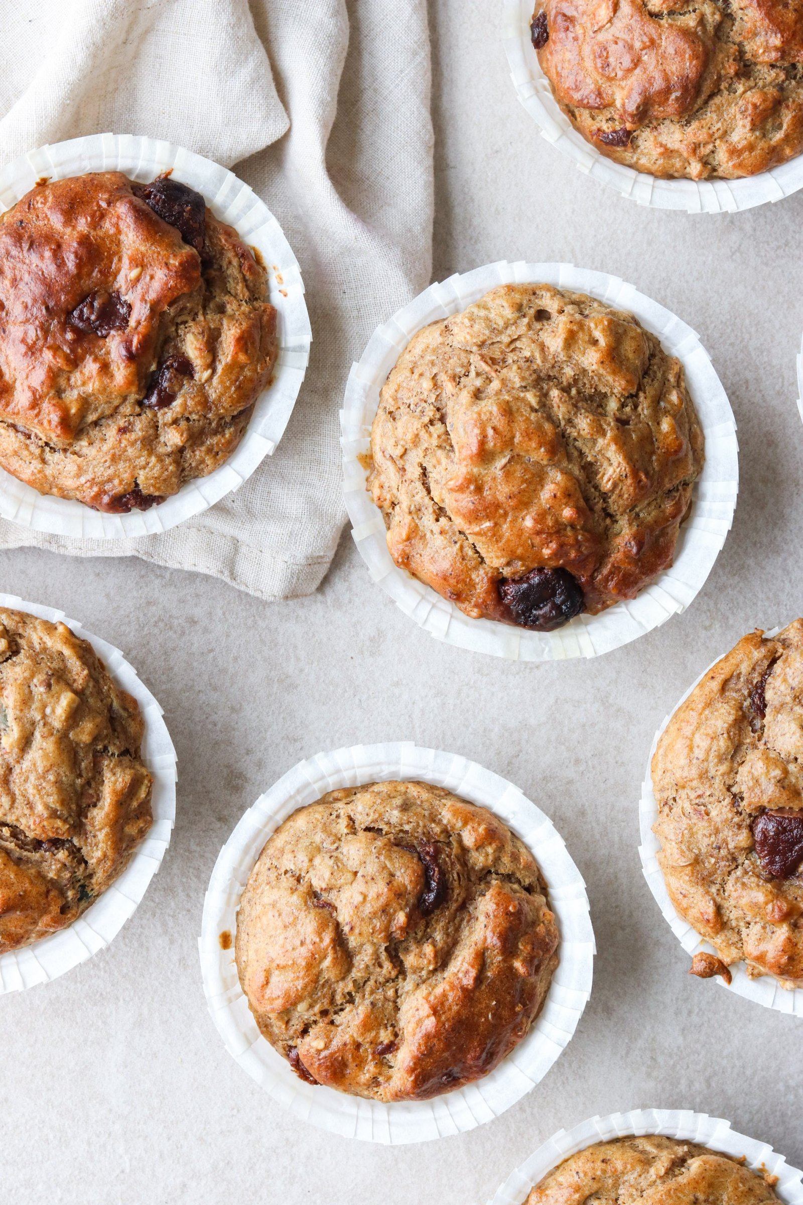 Rugmuffins med chokolade