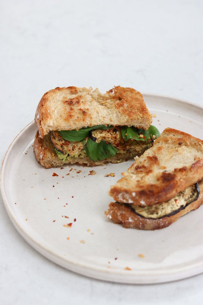 Sandwich med aubergine