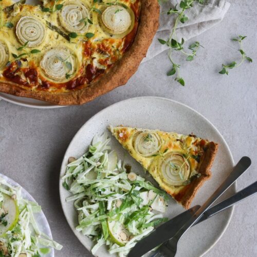 Madtærte med spidskål