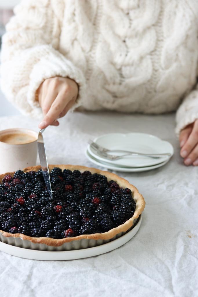 Tærte med brombær